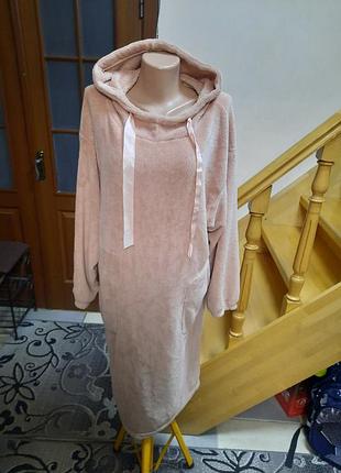 Платье для дома с капишоном