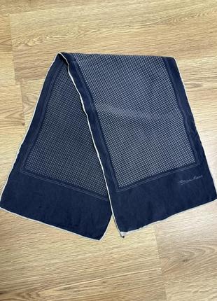 Брендовый подписной шелковый шарф шов роуль