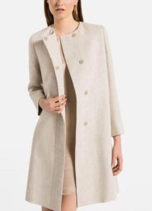 Лляне пальто massimo dutti
