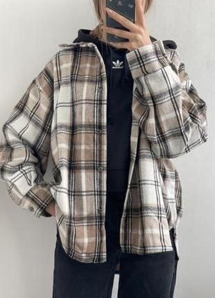 Кашемировая рубашка oversize