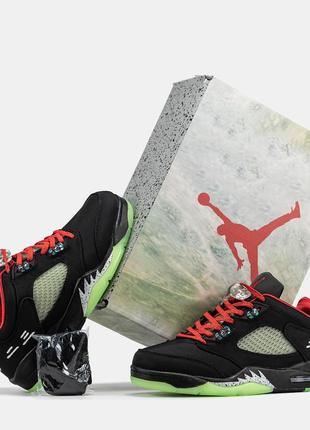 Кроссовки nike air jordan 5 low x clot