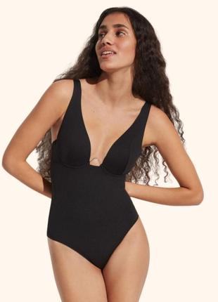 Слитный купальник из плотной микрофибры