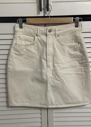 Джинсова міні спідниця