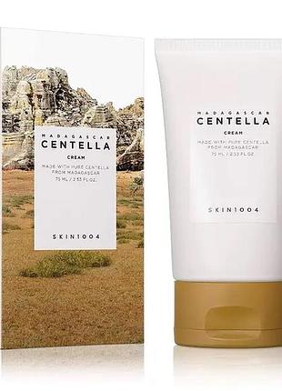 Зволожувальний крем для обличчя з азійською центелою skin1004 madagascar centella cream 75 ml