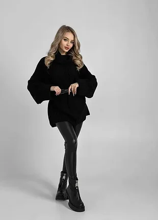 В'язаний светр із ремінцем2 фото