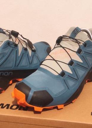Новые кроссовки salomon на goretex (оригинал), синие, для любого приключения.