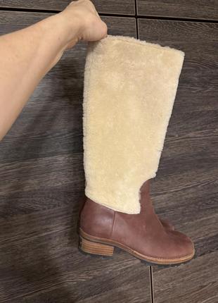 Шкіряні чоботи з цигейкой ugg (оригінал)