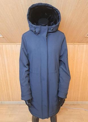 Стокова жіноча чорна парка з утепленим капюшоном, тм vero moda, розмір l