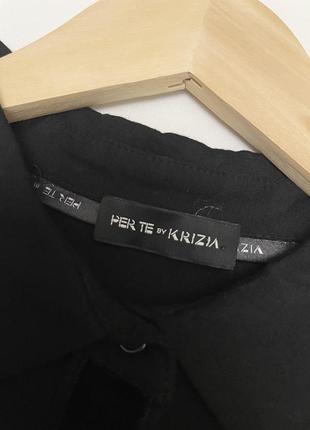 Поло с длинным рукавом женское с рисунком бархатного тигра per te by krizia, размер 42 (l-xl)6 фото
