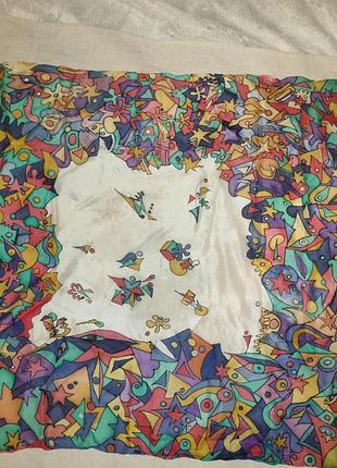 Батик, картина на натуральном шёлке, ручная работа.