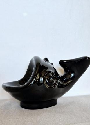 Статуэтка майолика рыбка керамика винтаж