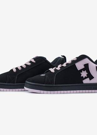 Кроссовки dc court graffik black pink