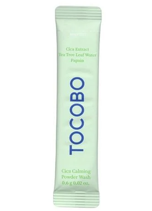 Tocobo cica calming powder wash энзимная пудра для глубокой очистки кожи с центеллой азиатской