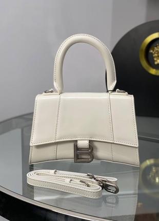 Сумка белая кожаная брендовая люкс качество краш