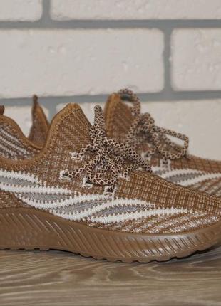 Кросівки ізі текстильні коричневі