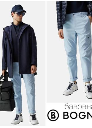 Bogner carlo мужские брюки чинос из смеси хлопка