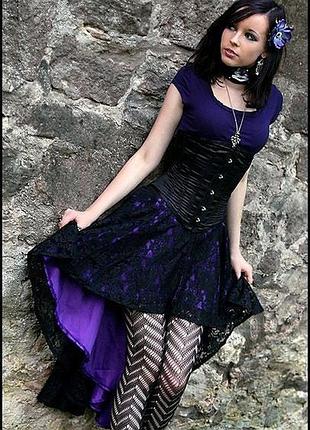 Асимметричная юбка с корсетом sinister.

killstar queen of darkness aderlass poizen spiral hell bunny phaze vixxsin banned gothicana готика
