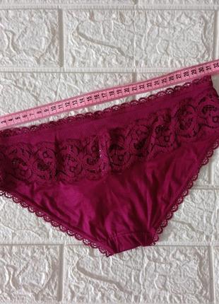 Vs трусики слипы бордо хлопок р.xs