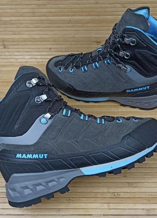 Треккинговые ботинки mammut kento tour high gore-tex размер 40,5 (25,5 см)