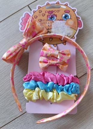 Набор обруч, заколки и резинки