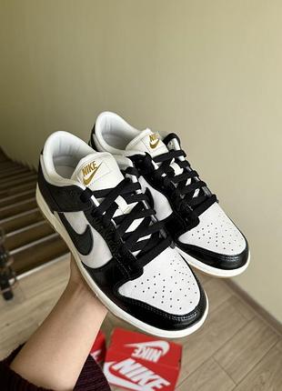В наличии черные белые оригинальные кроссовки кеды nike 7 w dunk low lx
