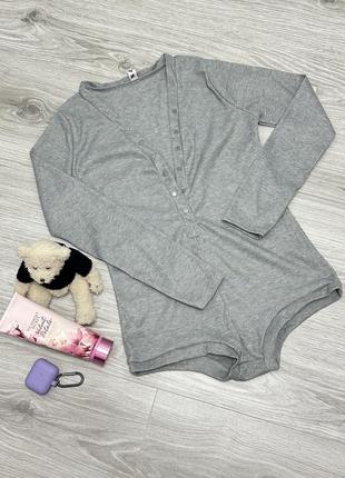 Женское трико xi zi с длинным рукавом на кнопках