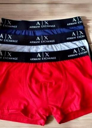 Труси боксери чоловічі, нижня білизна комплект 3 шт . armani