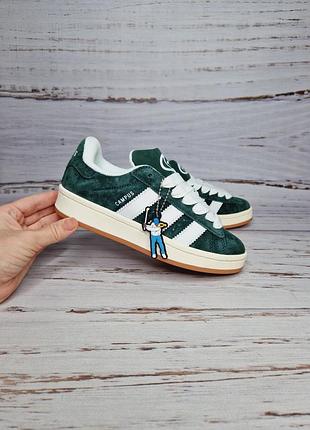 Кросівки підліткові жіночі  натуральна замша new yike/adidas campus (кампус)