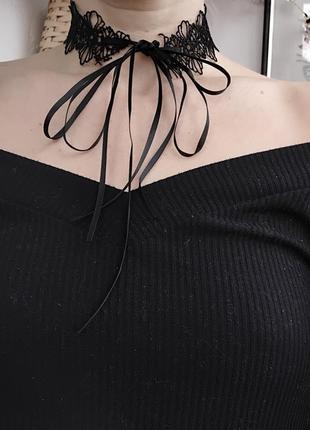 Сетевой чокер украшение на шею 3