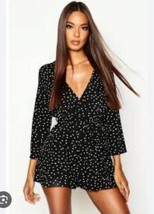 Ромпер в горошок boohoo