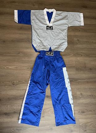 Кимано fugi mae, форма для карате, taekwondo, lightnibg