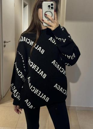 Свитер женский теплый balenciaga в люкс качестве размер м