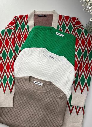 Кофта джемпер пуловер свитер рубчик