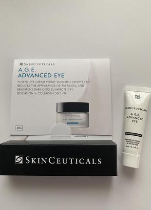 Антивіковий крем навколо очей skinceuticals a.g.e. advanced eye cream, deluxe 4 мл