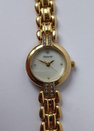 Часы каccurist su19, кварц, позолота. механизм miyota 1li2, япония.