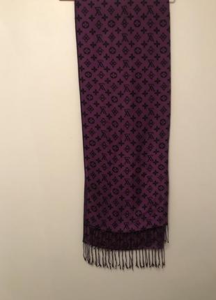 Палантин полушерстяной  широкий шарф  70х1803 фото