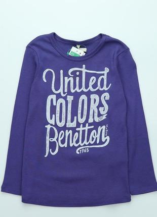 Топ, реглан benetton для дівчинки на зріст 110 см