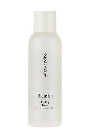 Мультифункціональний тонер з пробіотиками papa recipe blemish peeling toner, 120 мл