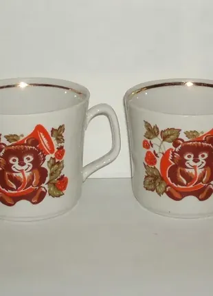 Детская посуда набор фарфор кувшин чашка клеймо украина винтаж