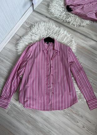 Рубашка котоновая рубашка в полоску