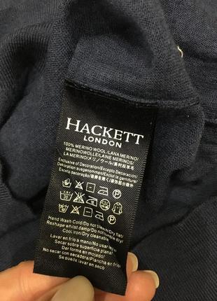 Hackett london тёплый пуловер джемпер кофта 100%меринос р-р.s2 фото