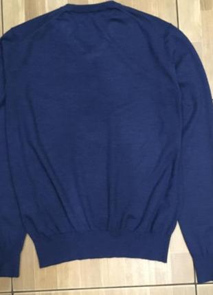 Hackett london тёплый пуловер джемпер кофта 100%меринос р-р.s3 фото