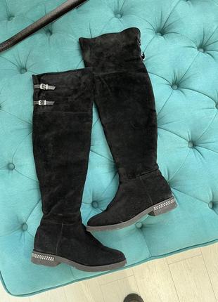Ботфорты замшевые еврозима