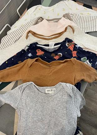 Боди с рукавом 6-9 месяцев