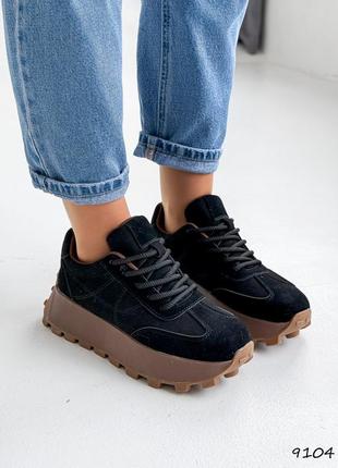 Кроссовки женские натуральная замша