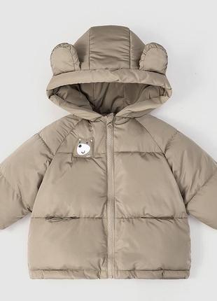 Куртка дитяча 80-120 р з вушками