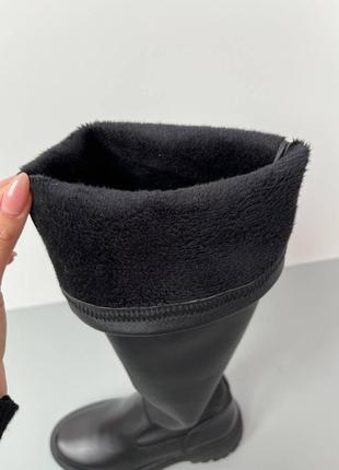 Кожаные шикарные ботфорты 🥰