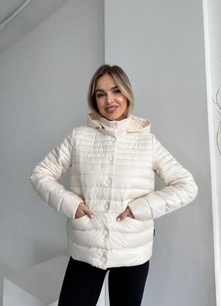 Стильна весняна куртка на кнопках