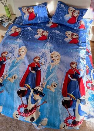 Постільна білизна для дівчаток. холодне серце.
півтора спальний розмір