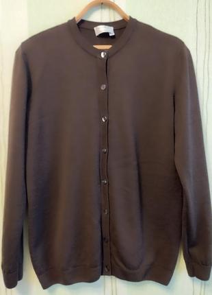 Кардиган з тонкої вовни від peter hahm